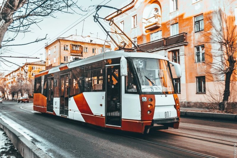 Трамвай Красноярск 585
