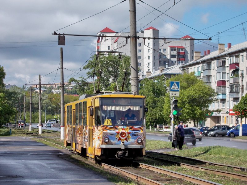 Трамвайный вагон 073 Курск