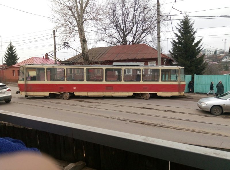 В Курске трамвай Татра