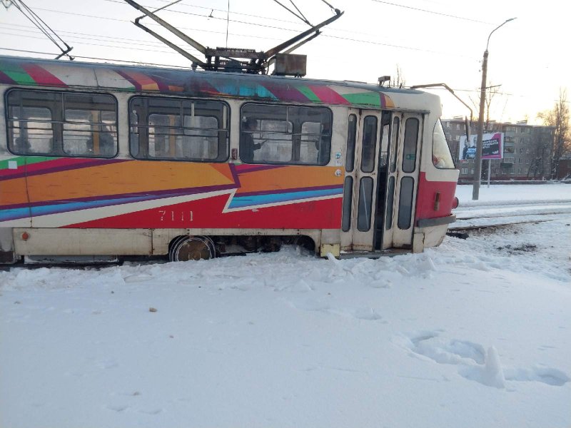 Крушение трамвая в Курске