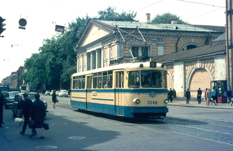 Трамвай в Ленинграде в 70