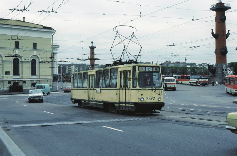 Ленинградский трамвай лм-68,