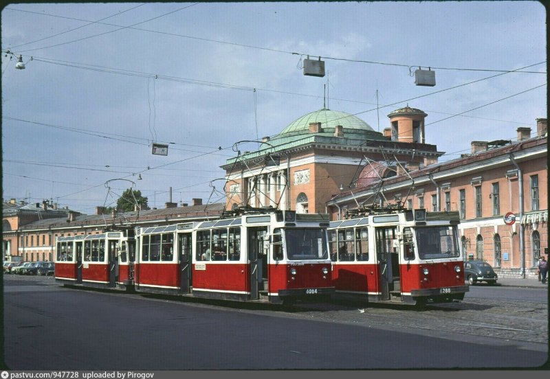 Ленинградский трамвай лм-68,
