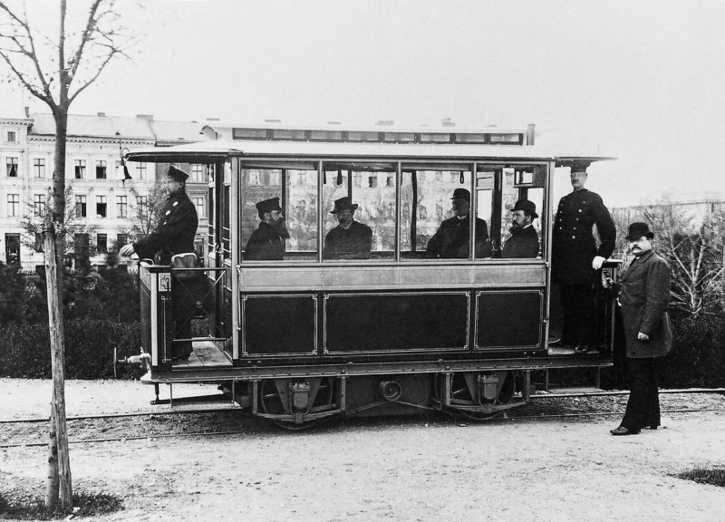 1880 Электрический трамвай изобретатель фёдор Аполлонович Пироцкий