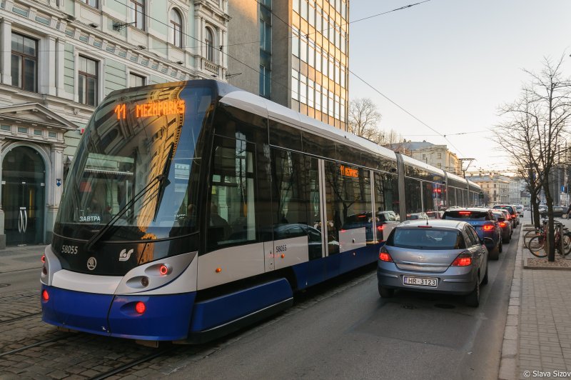 Новые трамваи Риги