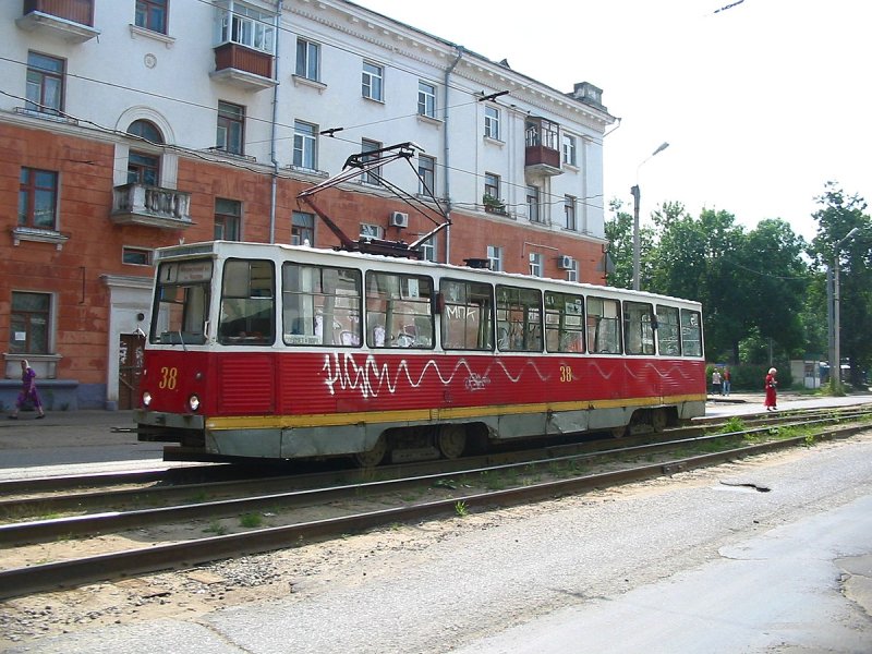 Трамвай большая Октябрьская Ярославль
