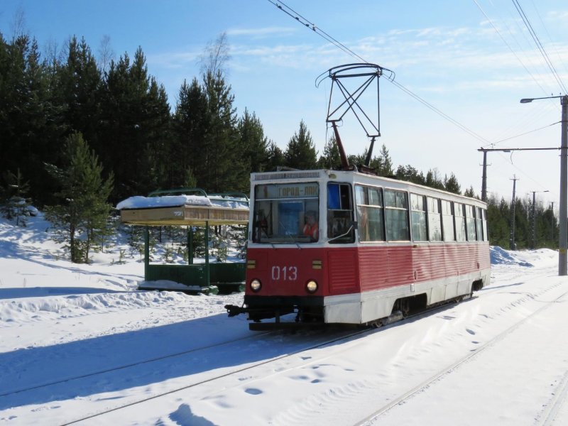 Трамвай в тайге Усть-Илимск Иркутская область
