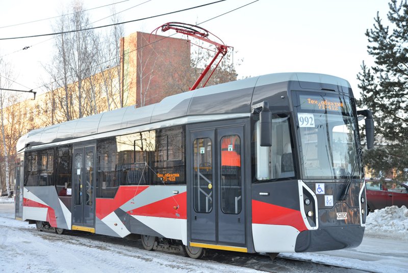 Модель трамвая 71-412 Уралтрансмаш