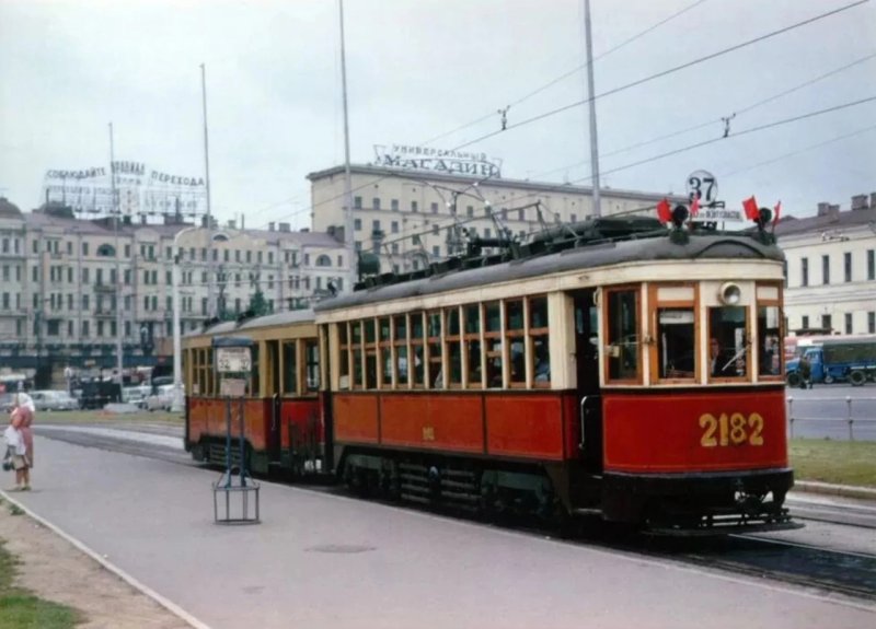 Московские трамваи 60х годов