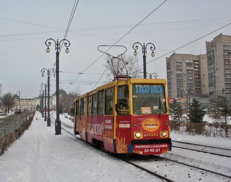 Трамвай 384 Хабаровск