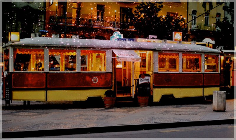 Вагон ресторан трамвай