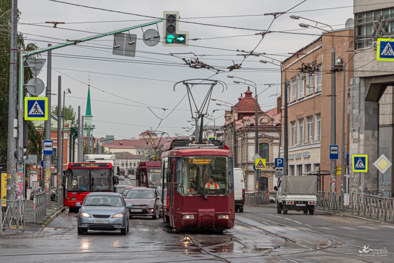 Петербургская улица трамвай Казань
