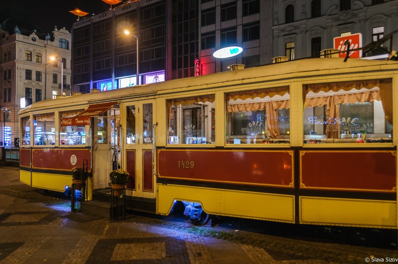 Пермь вагон кафе трамвай