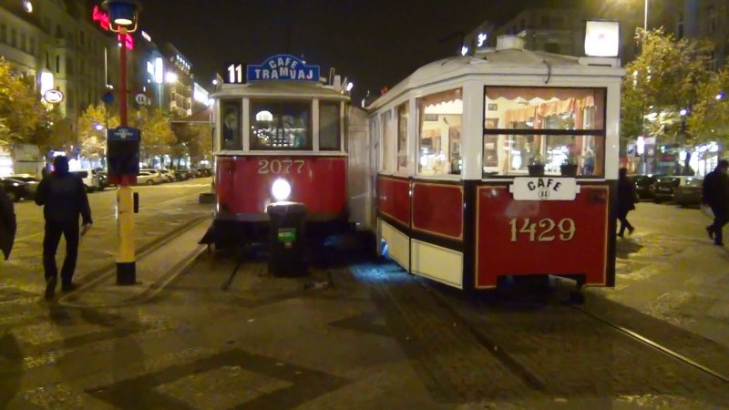 Трамвай на Вацлавской площади