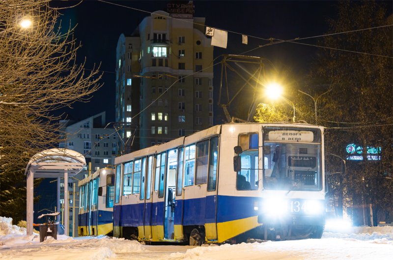Трамвай Уфа 1132 1158