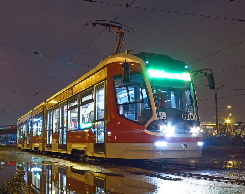 Трамвай 100 Санкт Петербург