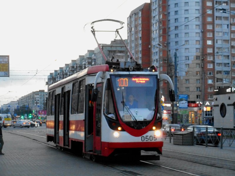 Питер проспект Просвещения 100 трамвай