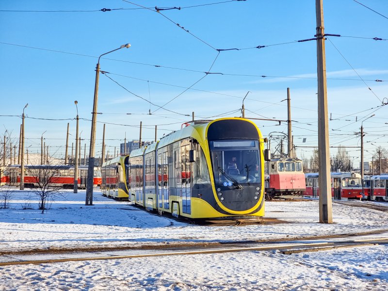 Трамваи в Киеве 2022