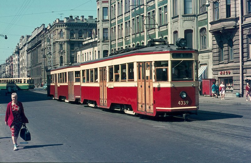 Трамвай Ленинград 1970