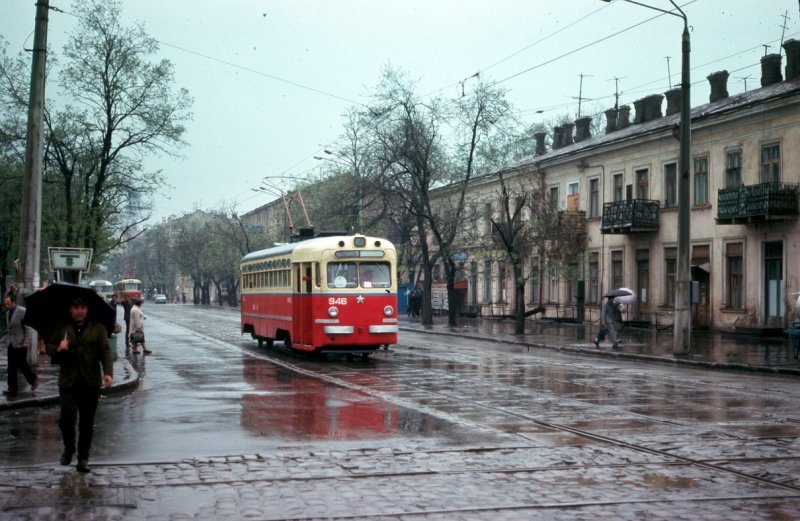 Трамвай 50х годов СССР