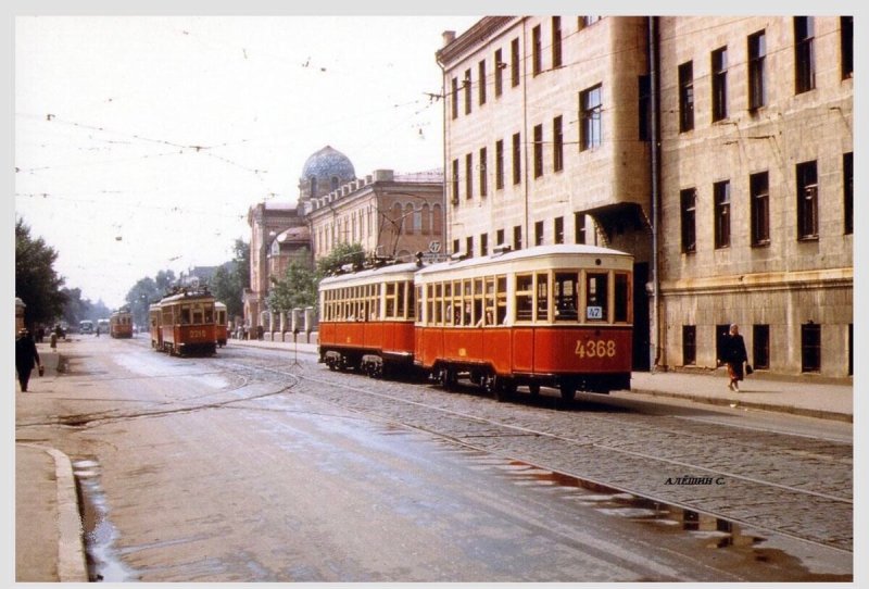 Москва 60е трамвай