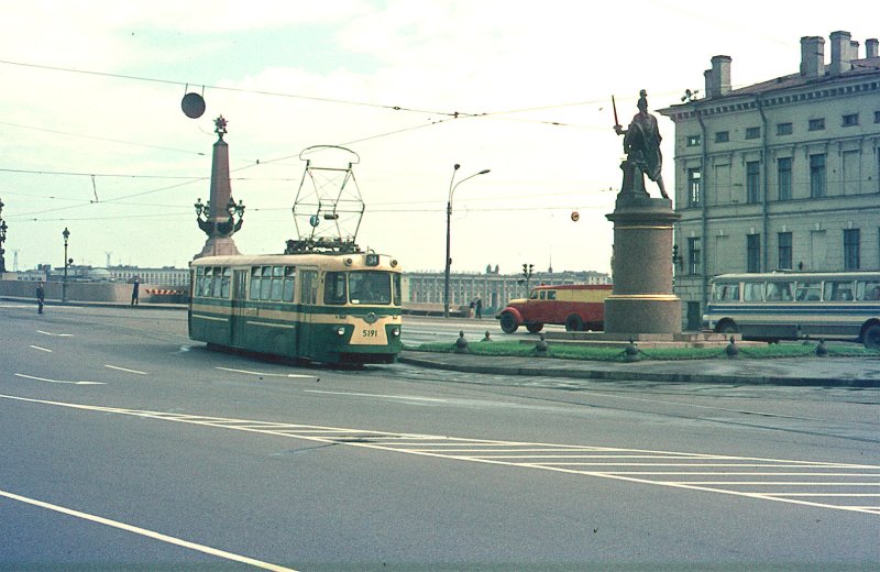 Трамвайный проспект Ленинград в 1970