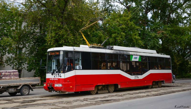 Трамвай Новосибирск 2174