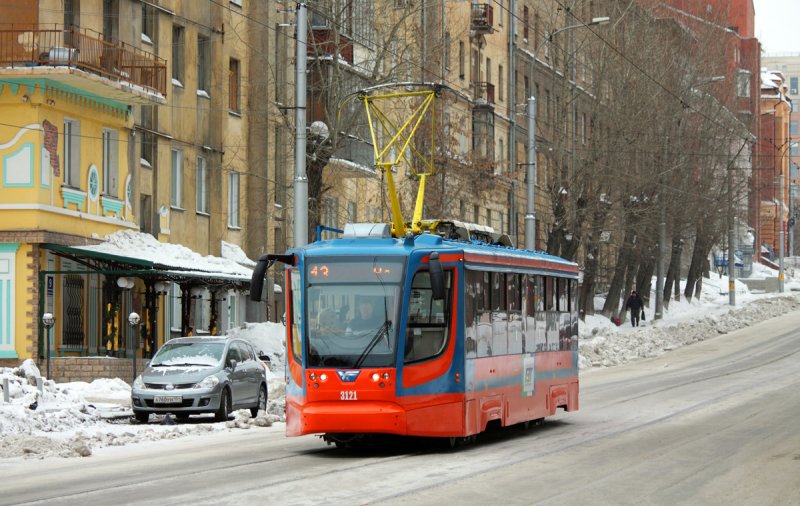 Трамвай Новосибирск 3121