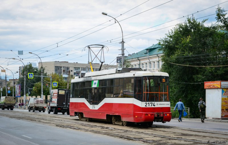 Трамвай Новосибирск 2174