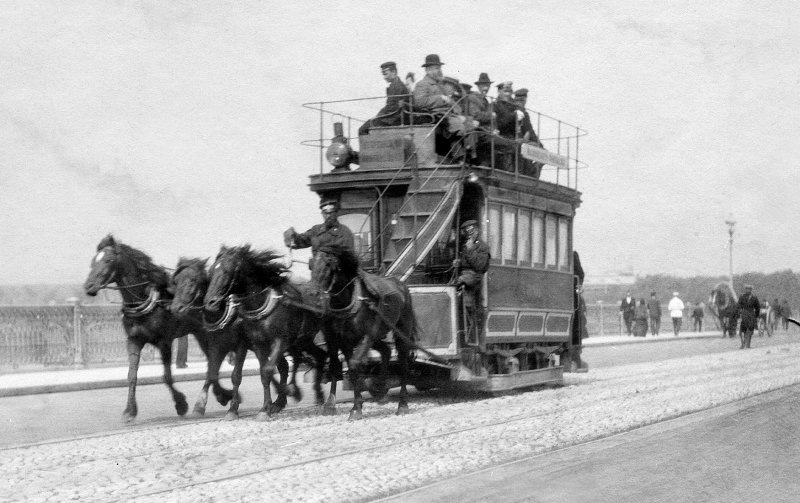 Конно железная дорога в Петербурге 19 век