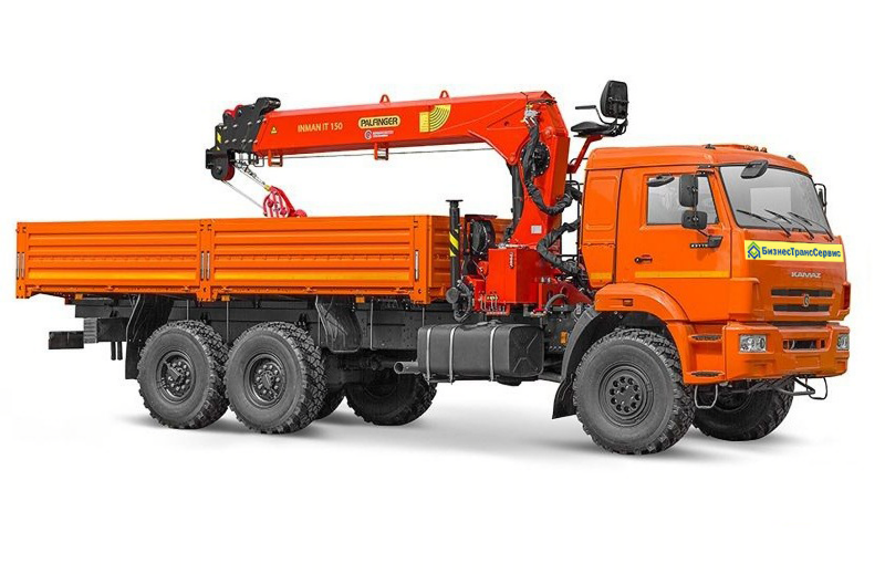КАМАЗ 43118 С КМУ Palfinger Inman it 150