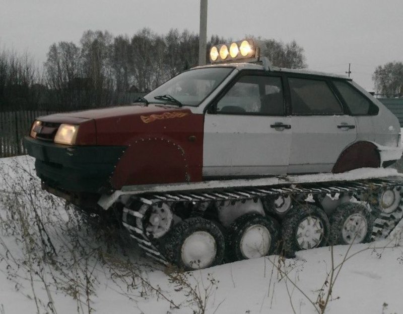 ВАЗ 2107 гусеничный вездеход