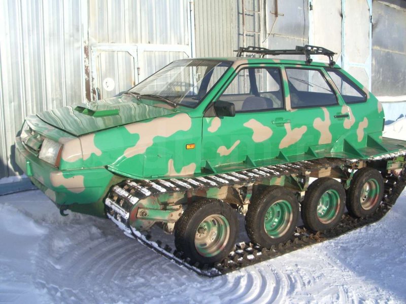 Гусеничный вездеход ВАЗ 2108
