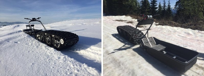 Мотобуксировщик с гусеницей 380 Буран МД
