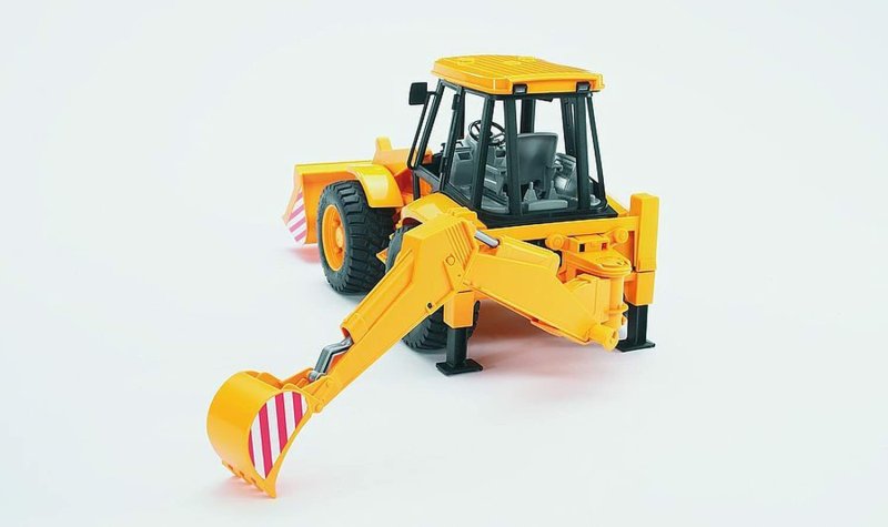 Экскаватор Bruder JCB 4cx (02-428) 1:16 52 см желтый/черный
