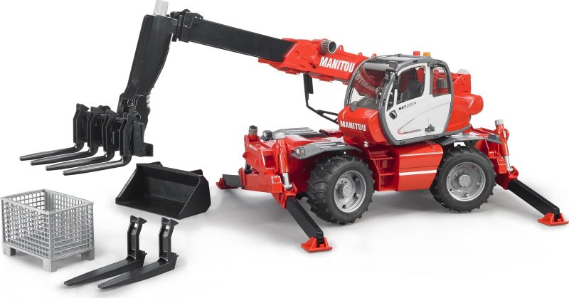 Погрузчик Bruder колесный Manitou MRT 2150 С ковшом (02-129) 1:16 52 см