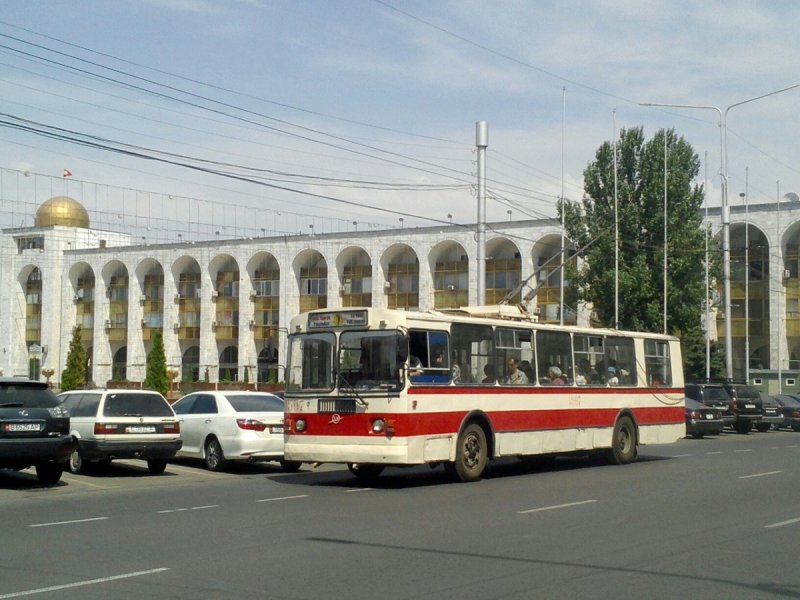 Маршрут 7 троллейбуса в Бишкеке