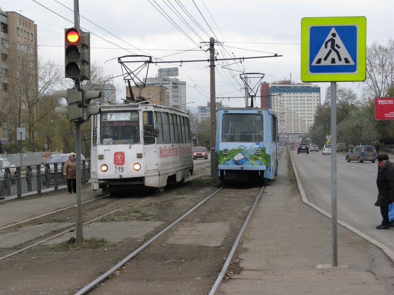 Трамвайные пути Красноярск