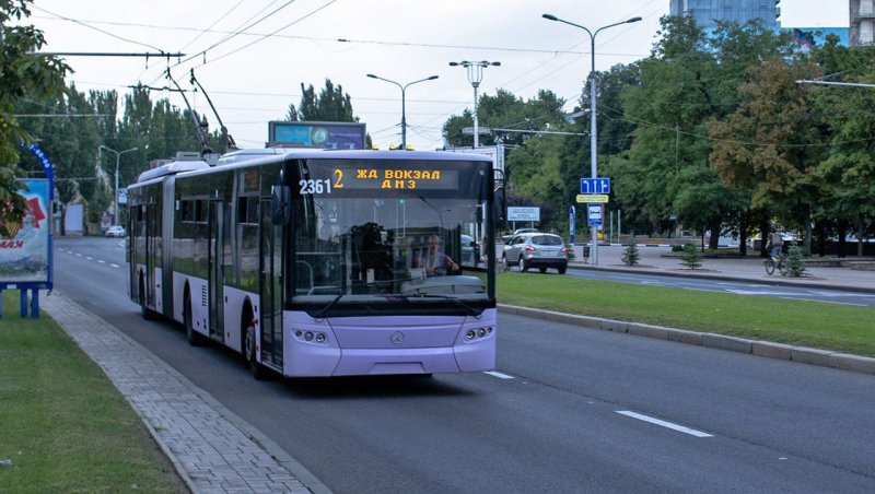 Троллейбус в Донецке ДНР