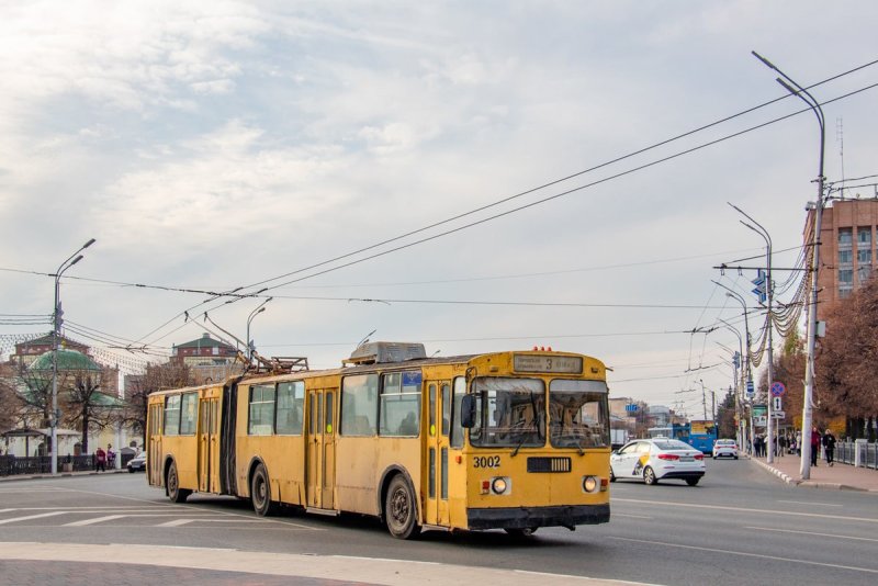 Рязанский троллейбус гармошка