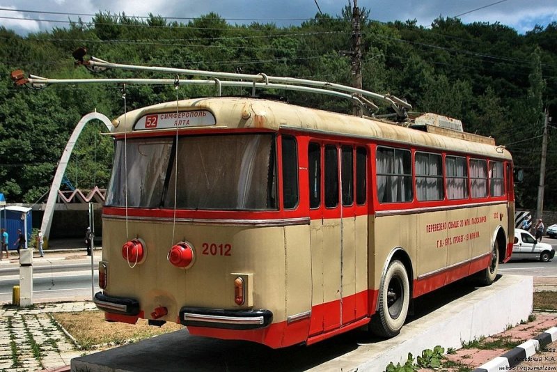 Старые троллейбусы Ялта