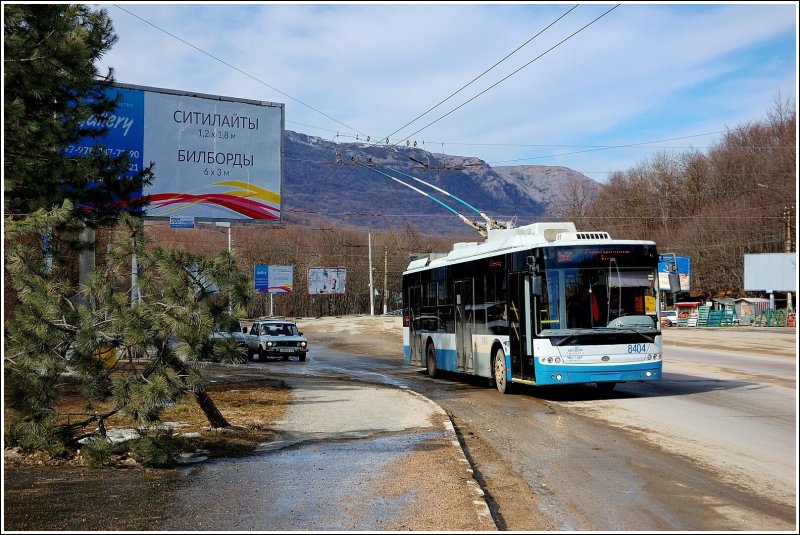 Крым Ангарский перевал памятник троллейбусу