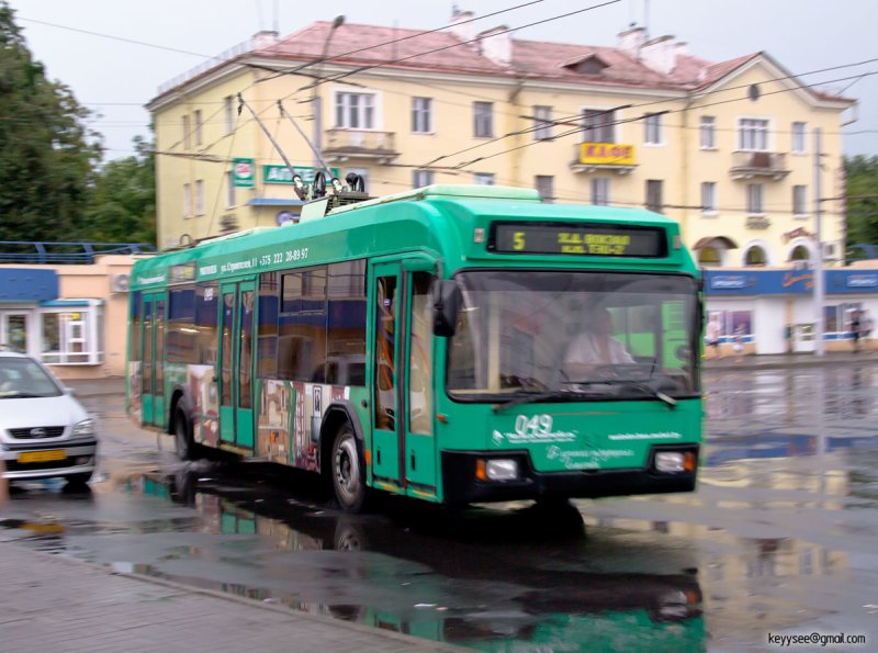 Троллейбусный парк города Могилева