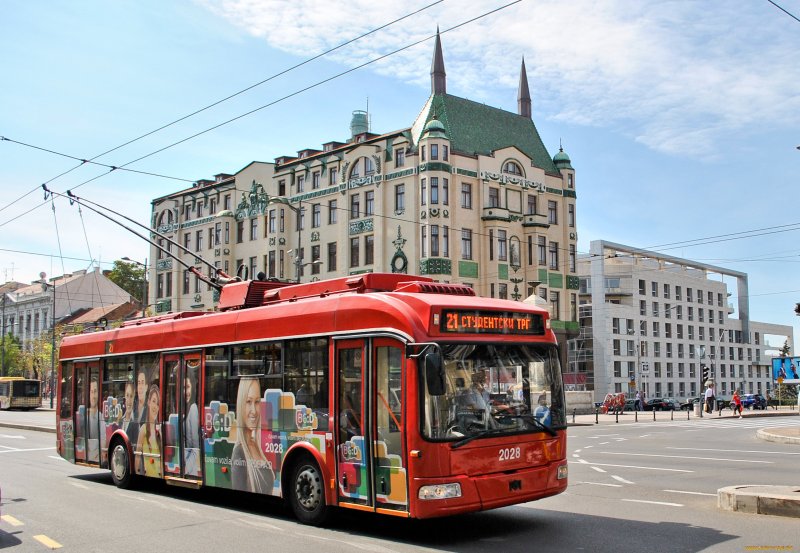 Белград троллейбус новый