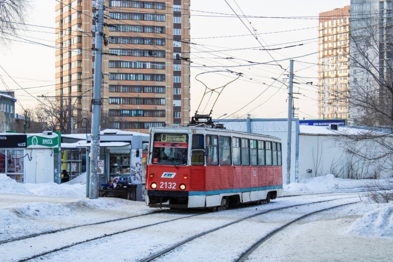Трамвай Новосибирск 2132