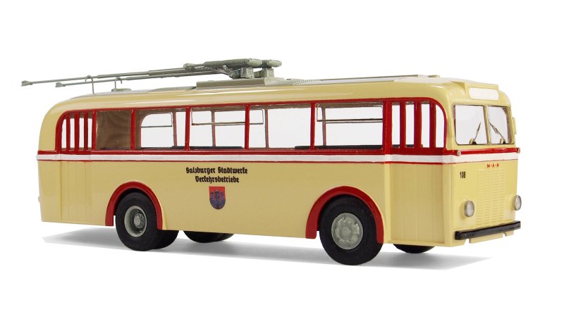 Сборная деревянная модель троллейбуса