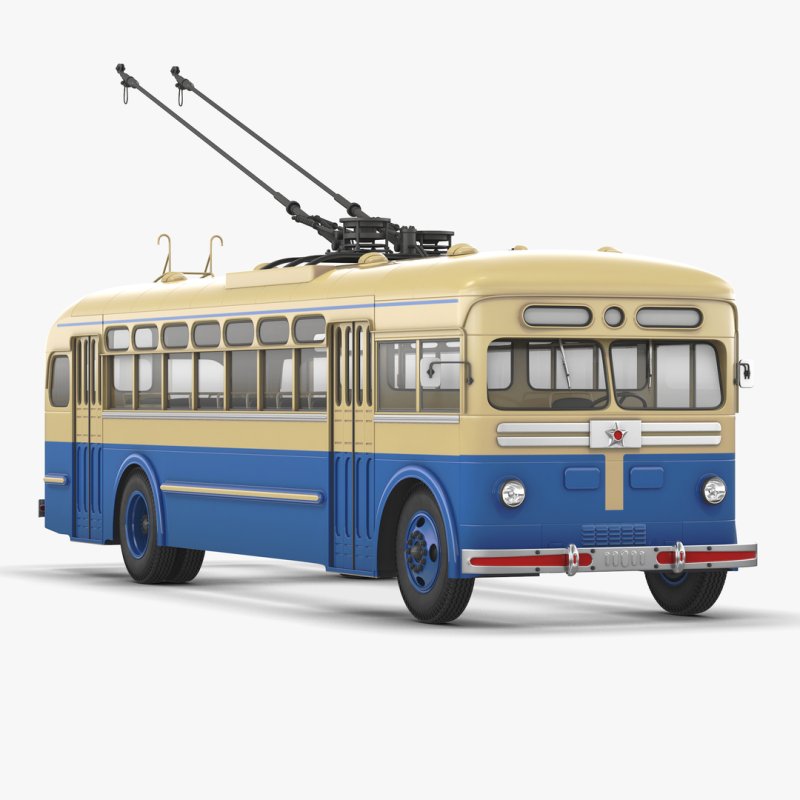 3д модель троллейбуса Тролза