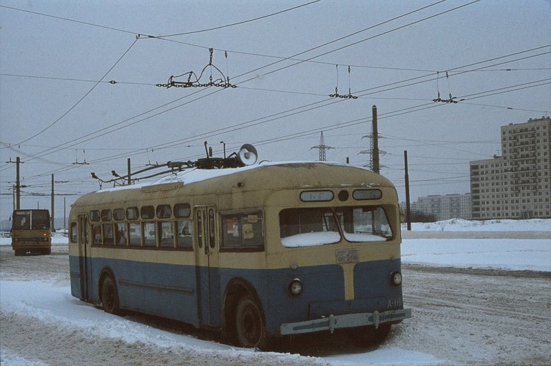 Ленинград МТБ 1978 Купчино троллейбус