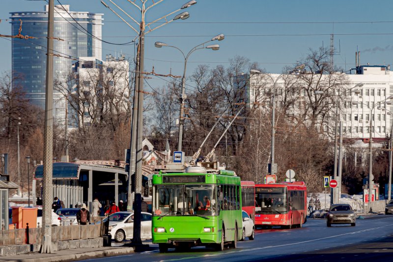 Троллейбус трамвай Казань