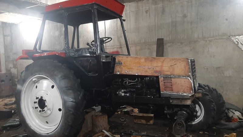 ЛТЗ 55 С прицепом